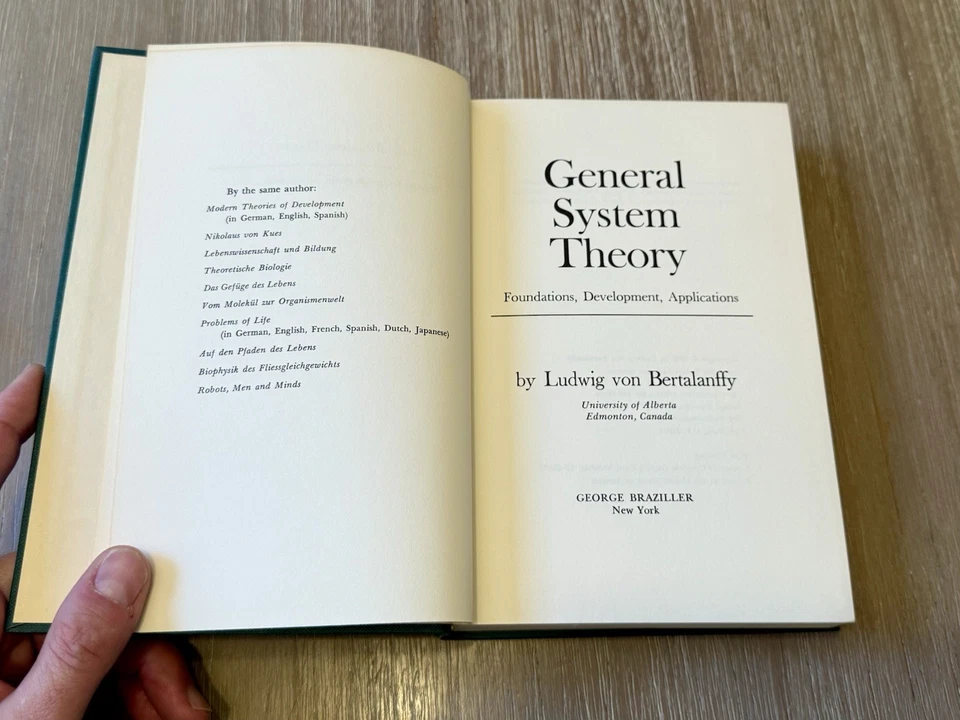 General System Theory by Ludwig von Bertalanffy 1968 HC/DJ/Vintage - Image 2 of 4