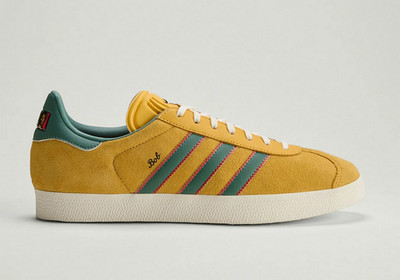 Size 11 - Adidas Gazelle Bob Marley Jamaica Football Bold Gold