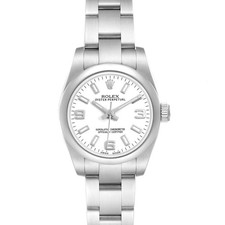 Rolex Oyster Perpetual Steel White Dial Ladies Watch 176200
