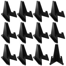 36 Pack Mini Coin Display Stand, Black Plastic, 2.17 x 1.65 Inch, Easel Card ...