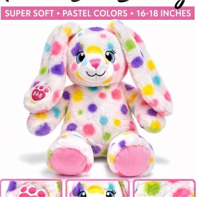 Build-A-Bear Workshop Bunny Plush Medium Pastel Colors B.A.B Paw Patch
