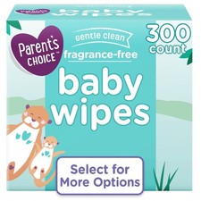 Parent's Choice Fragrance-Free Baby Wipes, 300 Count Select for More Options 