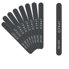 12-Pack Professional Nail Files: Double-Sided Emery Boards for Natural, Acryl