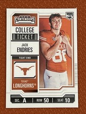 2025 Panini Nil University of Texas - College Contenders Jack Endries #15 (RC)