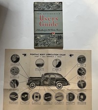 1941 Pontiac Automobile Users Guide Body Chassis Lubrication Chart