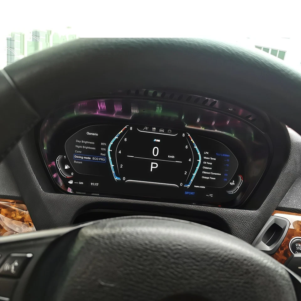 Velocímetro de cuadro de instrumentos digital de 12,3" para BMW Serie 5 E60 E61 2003-2009 Foto 4 de 4