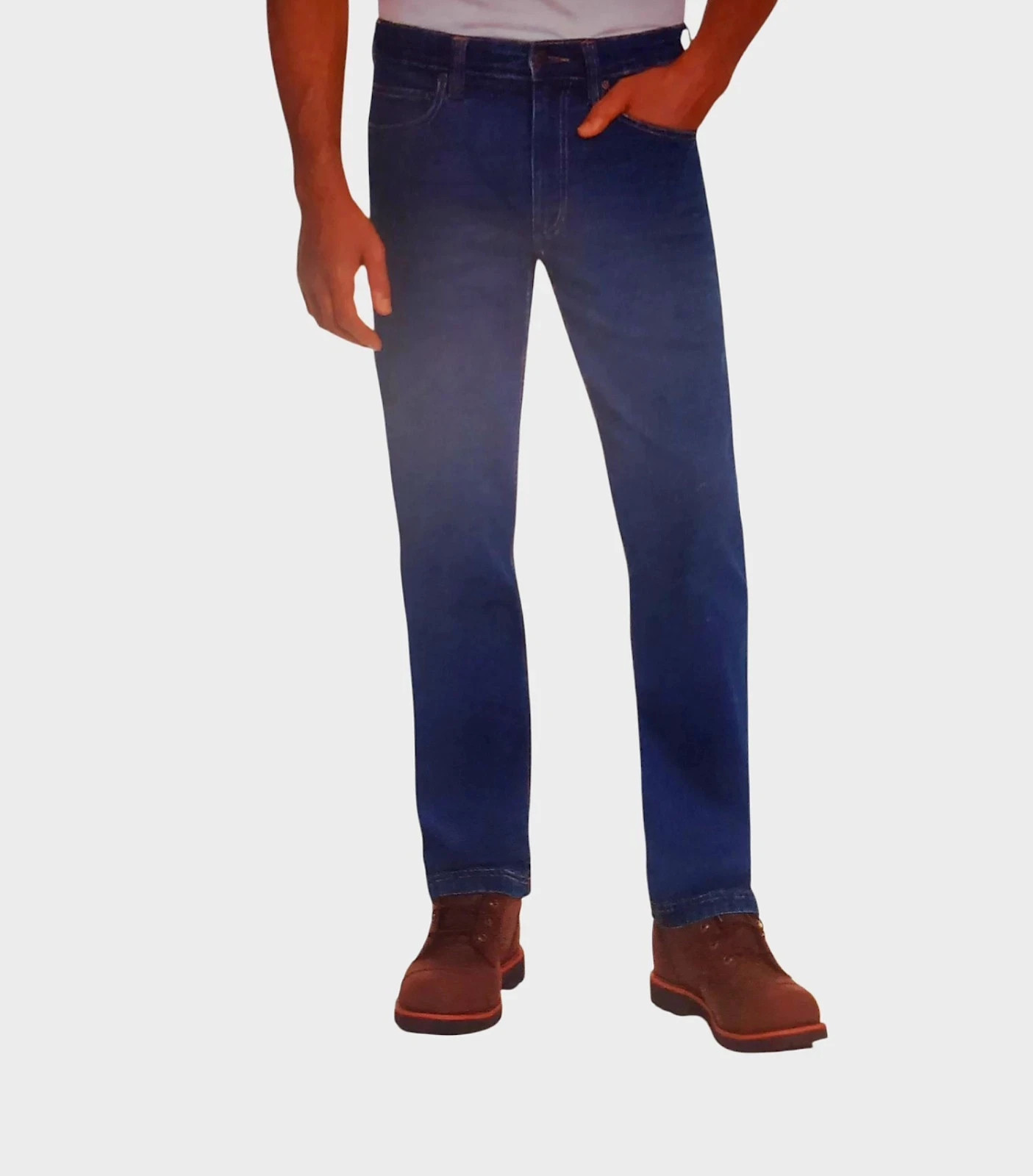 Kirkland Signature Men's Straight Fit Jeans, Dark Blue, Size 40X30
