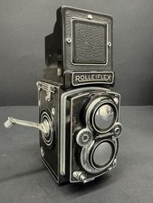 Rolleiflex 6X6 Biottica 75mm f/2.8 f/3.5 Medium Format Camera Black