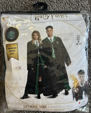 Slytherin Robe Deluxe Adult Costume Harry Potter Wizard Halloween Medium 38-40