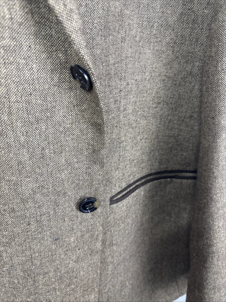 Blazer Abrigo Deportivo Linea Uomo Estilo Occidental Talla 50 Largo Tweed Foto 2 de 4