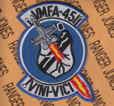USMC Marine Corps Fighter Attack Sq VMFA 451 ~3.5'' patch c/e B