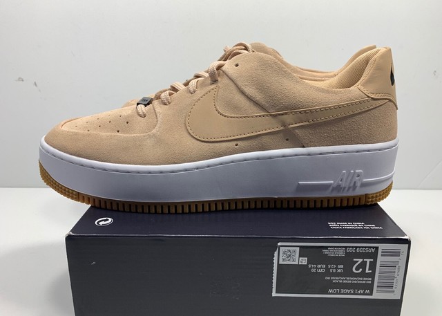 Nike Women's Air Force 1 Sage Low Shoes Sneakers Beige White AR5339-203 Size 12 | eBay