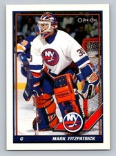 1991-92 O-Pee-Chee Mark Fitzpatrick #47 New York Islanders