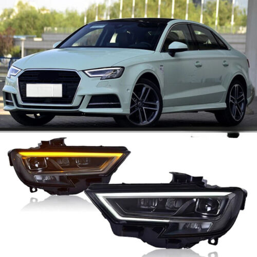 Par de faros delanteros proyectores DRL para Audi A3 S3 2017-2020 actualización LED OEM - Imagen 1 de 14