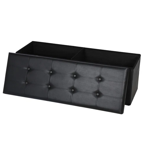 Folding Storage Ottoman Bench Foot Rest Foot Stool for Bedroom Entryway Indoor - Imagen 40 de 93
