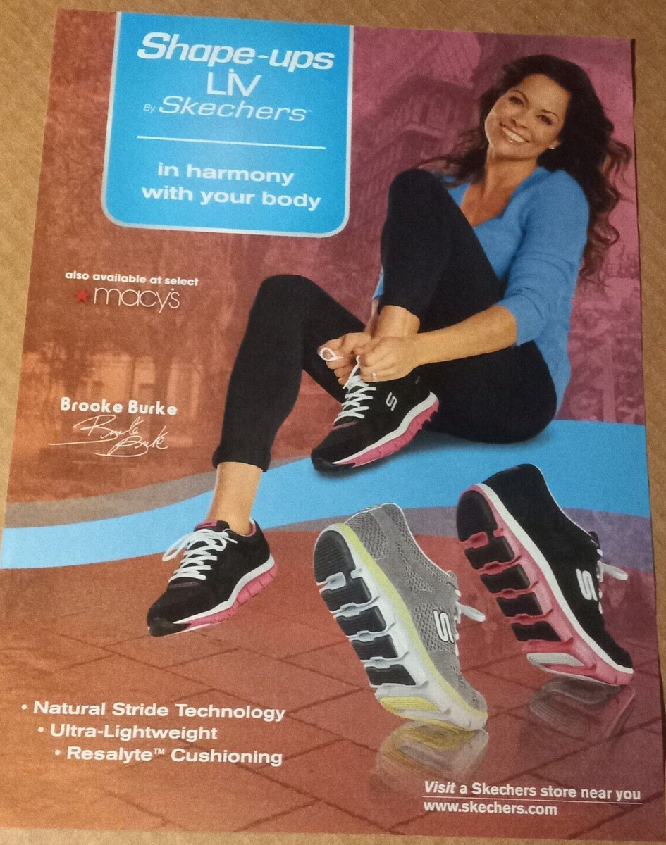 2011 print ad BROOKE BURKE for Skechers shape-ups shoes