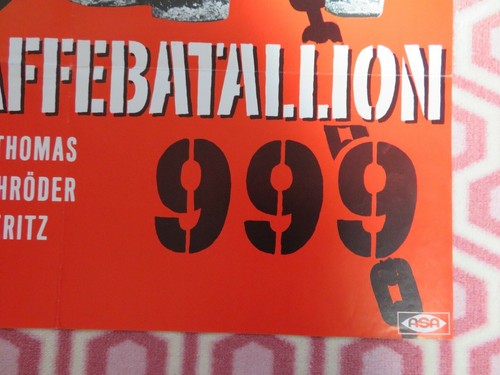 STRAFFEBATALLION 999 GERMAN POSTER (34"x 24") GEORG THOMAS 1960 - Picture 5 of 5
