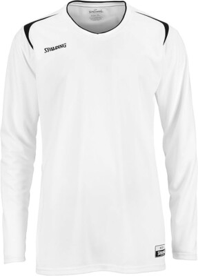 Spalding Herren Shooting T-Shirt L/S Trainingsshirt Sportshirt langarm weiß Gr.L
