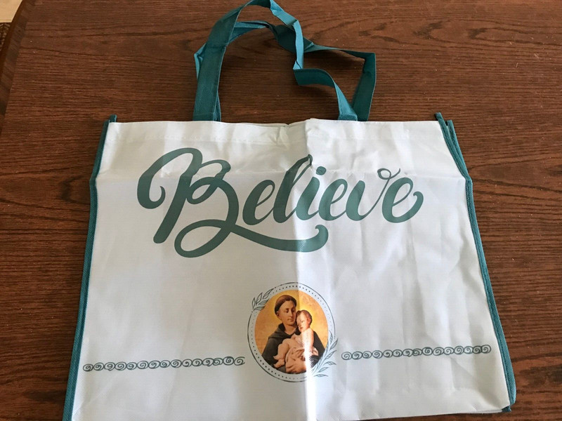 NEW  ~  St. Anthony Shopper Beach Gym  Tote Bag ~  16 x 13 x 5.5