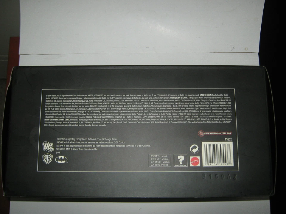 Hot wheels Batmobile elite matt black1/18 very rare 5000 made 2009 1966 tv style - Image 4 of 4