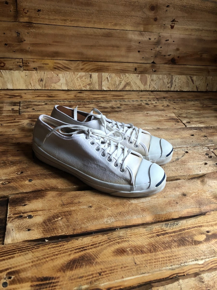 Vintage 60s 70s Converse Jack Purcell White Canvas Sneakers Vintage 60s 70s Converse Jack Purcell White Canvas Sneakers
