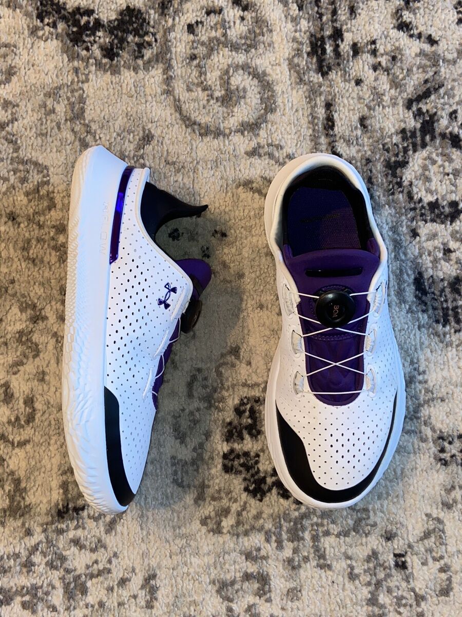 Under Armour Slip Speed Shoes Purple And White Mens Size 8 Under Armour Slip Speed Shoes Purple And White Mens Size 8