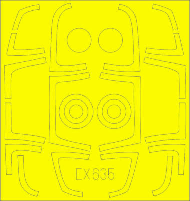 MW22 EDUARD EX635 F-15C MSIP II TFACE 1/48 MASK for GREAT WALL HOBBY