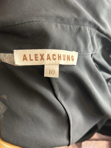 Alexa Chung Polyester Black Button Down Blouse Size 6 USA - Picture 6 of 7