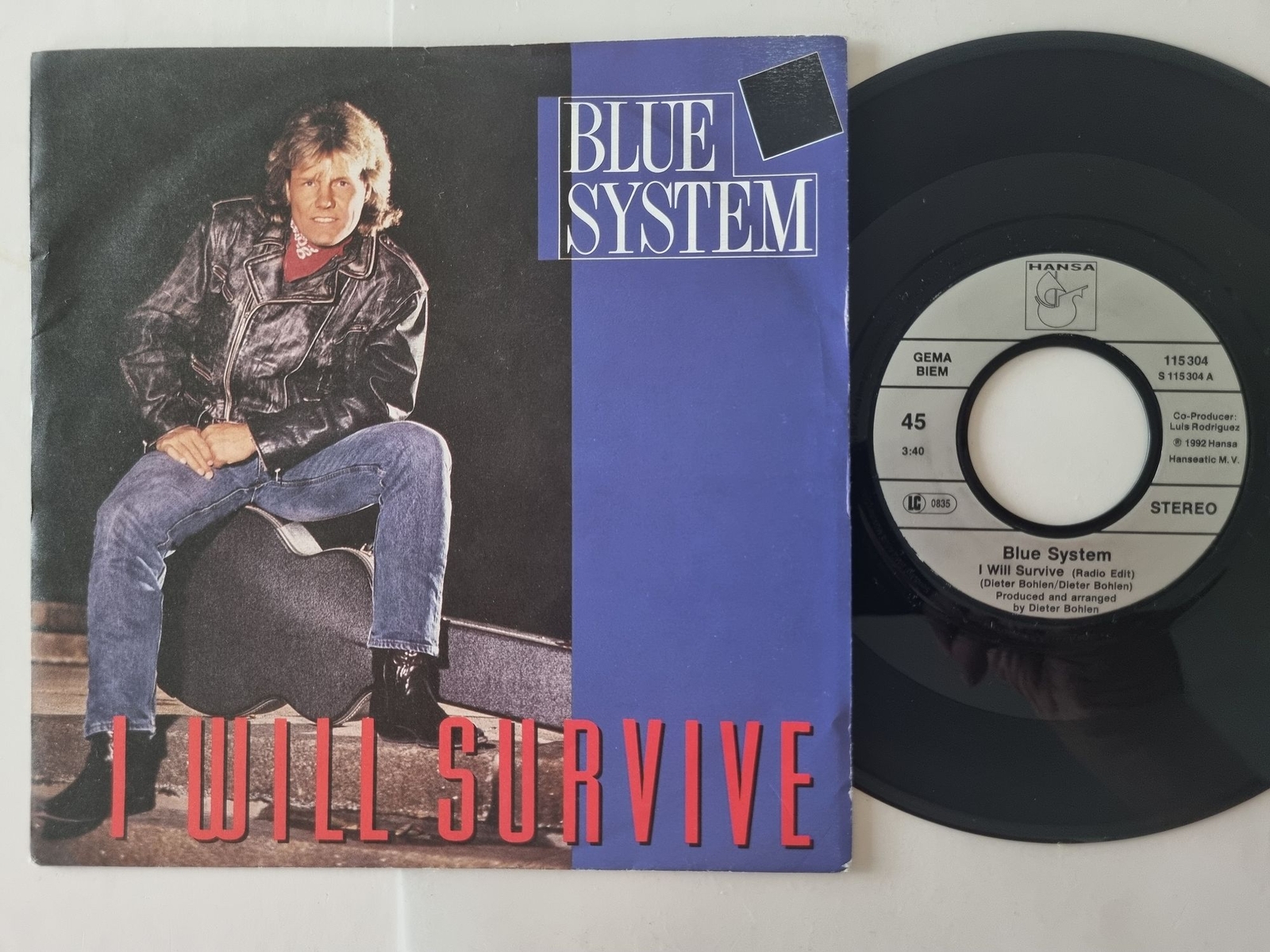 Blue System - I Will Survive 7'' Vinyl Germany