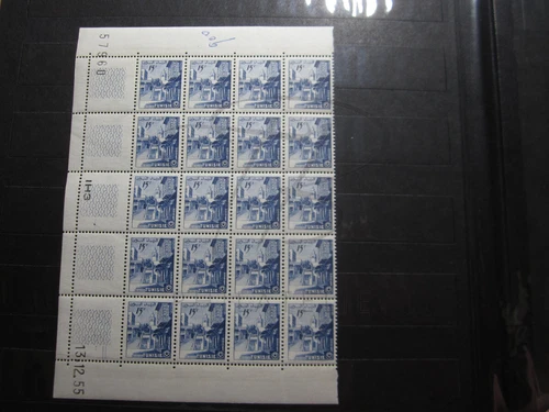 BEAUX TIMBRES DE TUNISIE N° 410 EN BLOCS DE 20 + BDF + CD