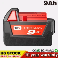 For Milwaukee for M18 18 Volt 9.0Ah Lithium Extended Capacity Battery 48-11-1890