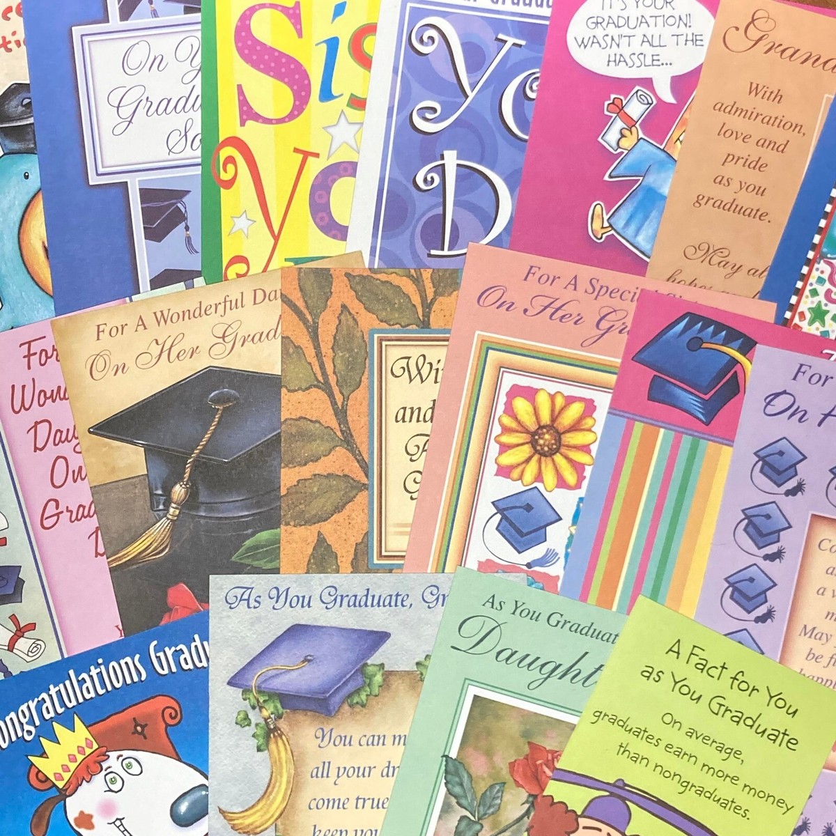Graduation Greeting Cards Lot of 35 New, Unused Cards, All Unique, No  Envelopes | eBay