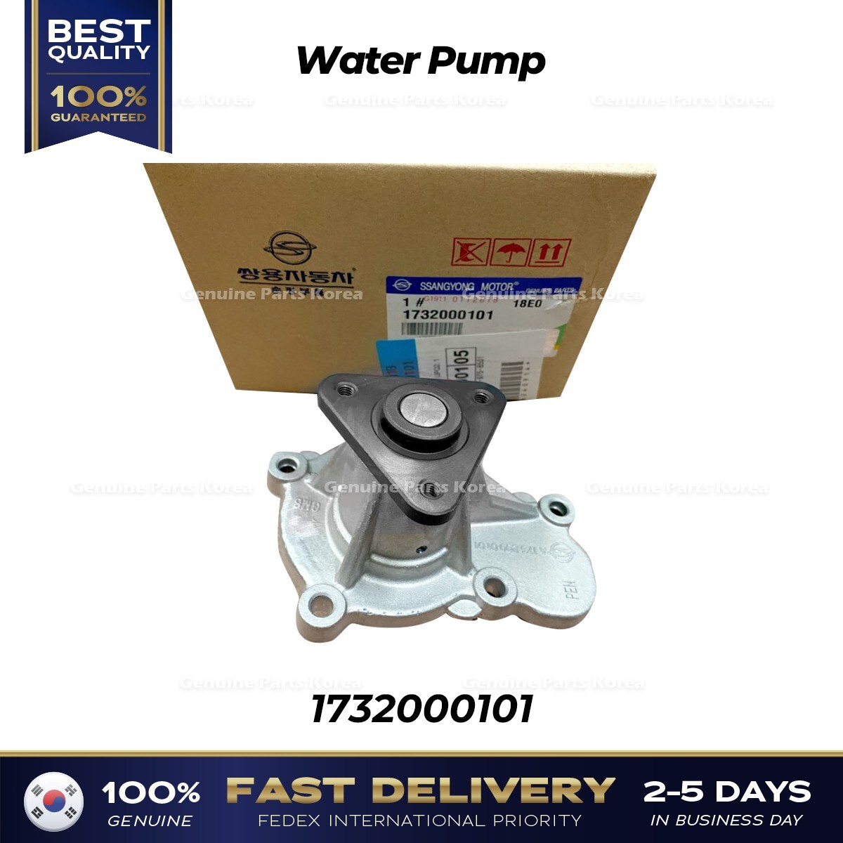 ⭐Genuine⭐ Water Pump 1732000101 for Ssangyong Tivoli | eBay ウォーターポンプ ASSY 双竜 Tivoli G16F ガソリン 2015+ #1732000101