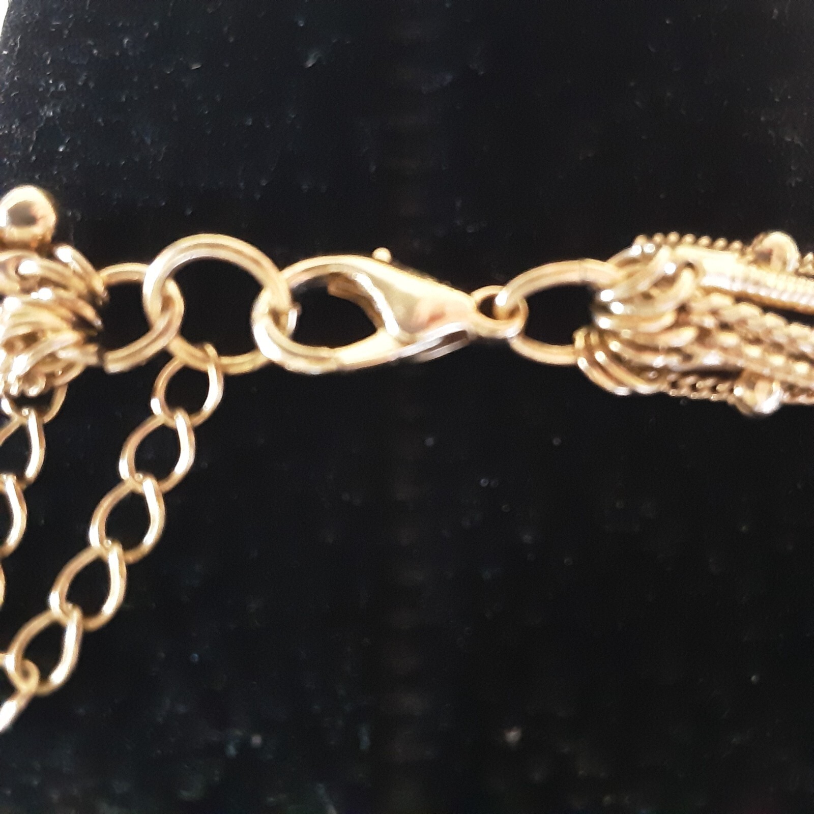 Vintage Multi Design Chains 1with Tiny Balls Neck… - image 3