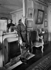 Paul Valery French Writer With His Academician Dress At Home OLD PHOTO