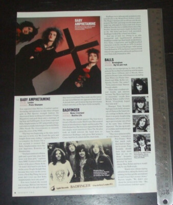 Baby Amphetamine original ONE magazine clipping page PHOTO article