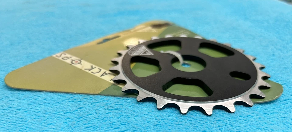 BLACK OPS BMX 25 TOOTH SPROCKET 3 PC CRANK CHAINRING BLACK MICRO DRIVE 6061-T6 - Image 3 of 4