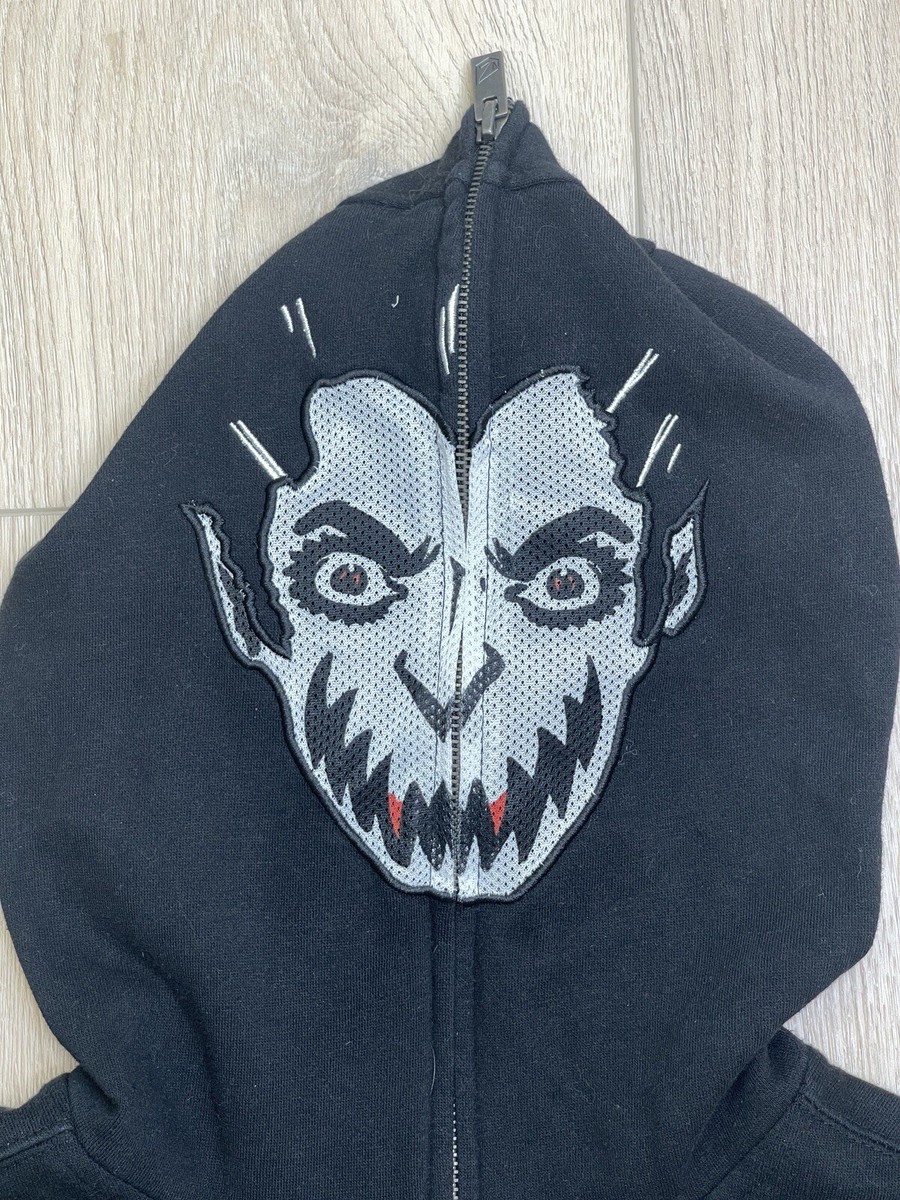 Sweat à Capuche Volcom Pour Garçons - Taille L/XL 14-16 Ans, Motif Masque Slim, Neuf Avec étiquette !