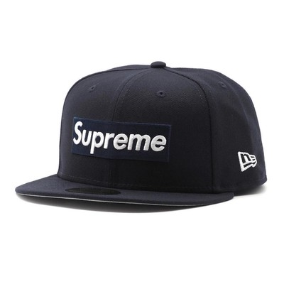 8 supreme mlb team box logo new era NAVY | eBay