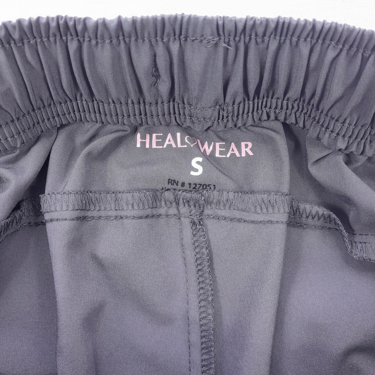 M. Heal Wear cargo scrub pants Women S/Gray /elastic waist+