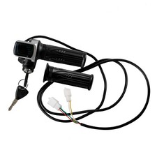 24V/36V/48V LCD Throttle Grips with Key for Electric Scooter Go Kart Bicycle ATV