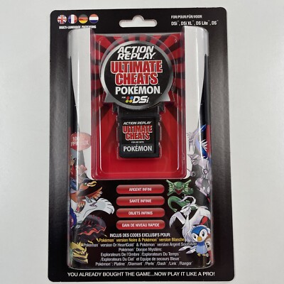 ACTION REPLAY AR nintendo DSI DS lite code triche pokémon zelda CD câble notice EUR 69,99 - FR