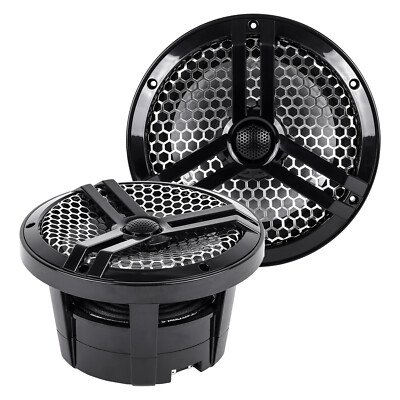 SKAR AUDIO SK8MB 8'' 2-WAY MARINE FULL-RANGE 500 WATT SPEAKERS - PAIR (BLACK)