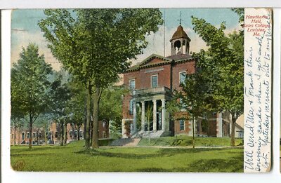 1909 - Hawthorne Hall, Bates College, Lewiston, ME Postcard
