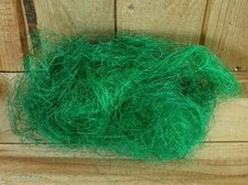 Flachshaar gefärbt grün, 20 gr. Sisalgras, Feenhaar, Deko-Material, Basteln