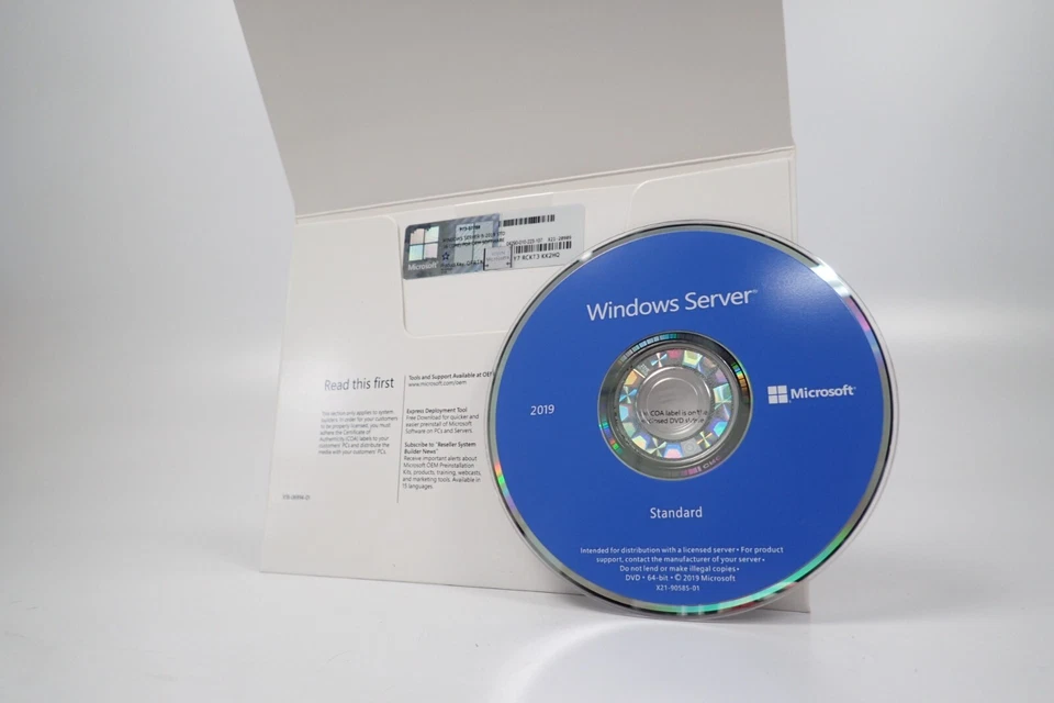Microsoft Windows Server 2019 Standard DVD Kit Media + Key 16-Core 1PK - Image 3 of 4