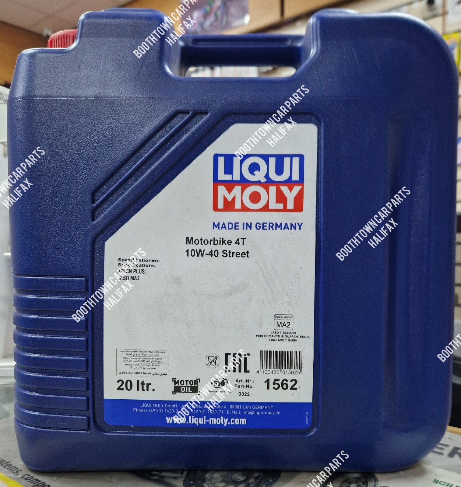 Liqui Moly Motorbike 10W40 Engine Oil 4T Street Synthetic Technology 1562