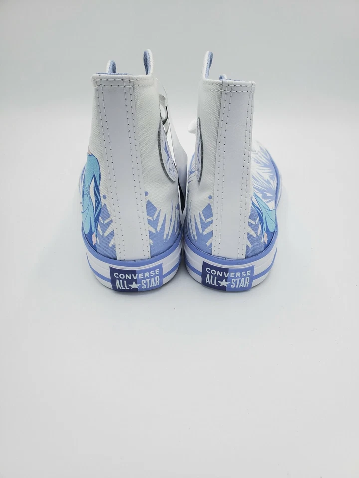 Niñas Converse Disney Frozen 2 Elsa CTAS Zapatillas altas Estilo: 667354 Talla EE. UU. 3 Foto 4 de 4
