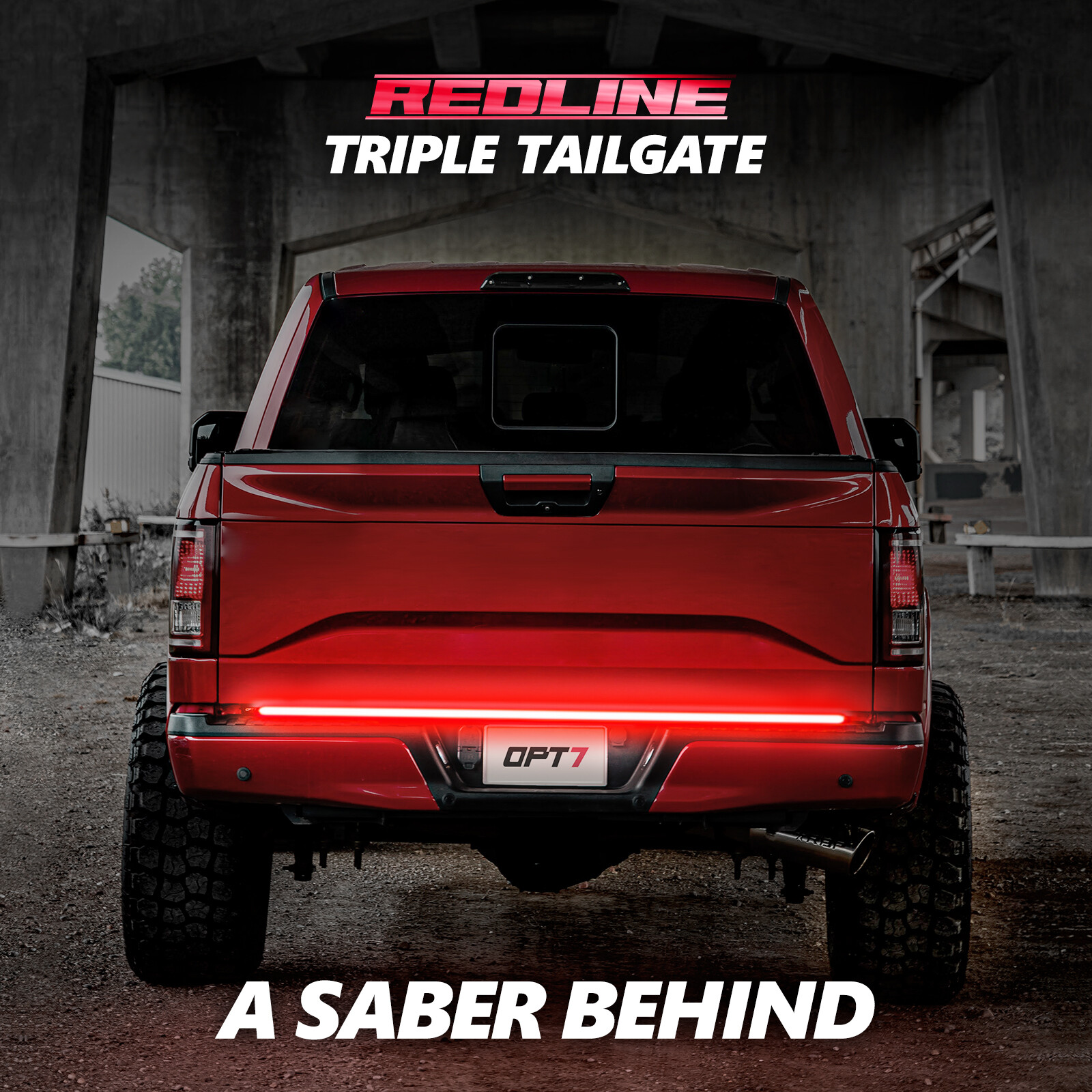 OPT7 48 Redline Triple Row LED Tailgate Light Bar w