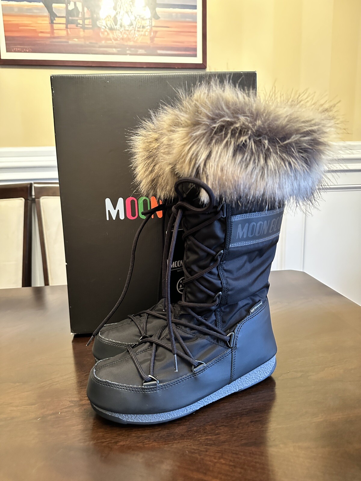 protecht hi top monaco black boots